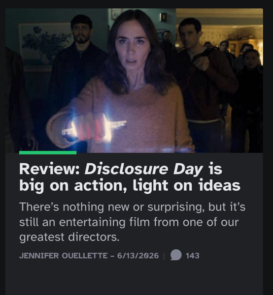 Review: Disclosure Day is big on action, light on ideas